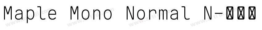 Maple Mono Normal N字体转换 Maple Mono Normal N字体转换